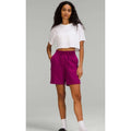 Lululemon Loungeful High-Rise Short 7" Magenta Purple SZ 4‎