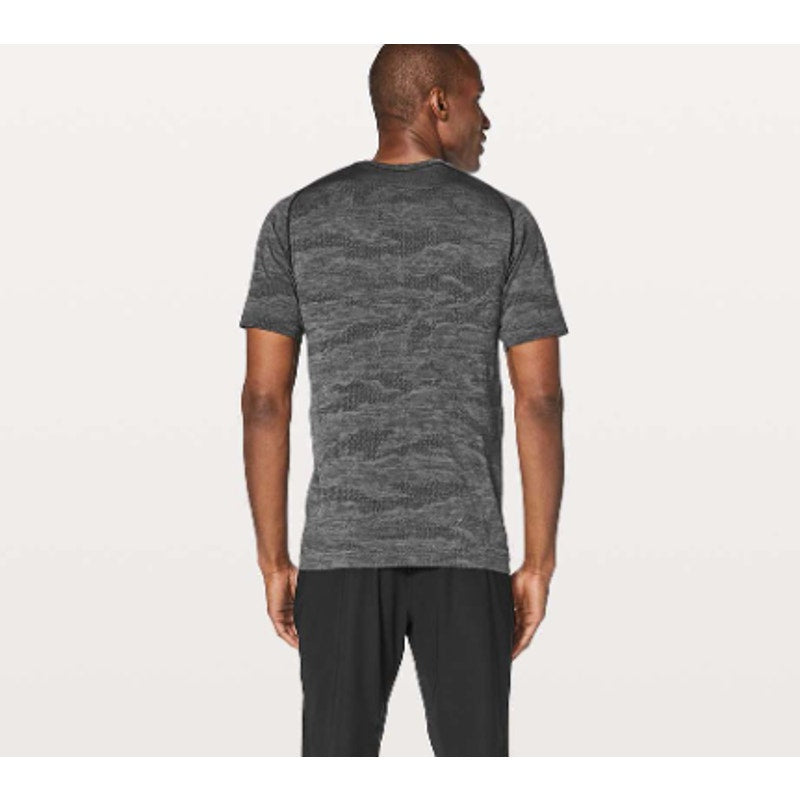 Lululemon Metal Vent Tech Short Sleeve Black / Anchor