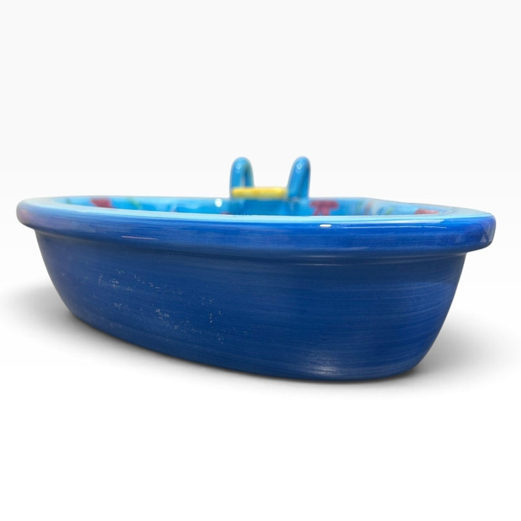 Summer Stock Swimming Pool Chip and Dip Set Ceramic 1998 Hand Painted
