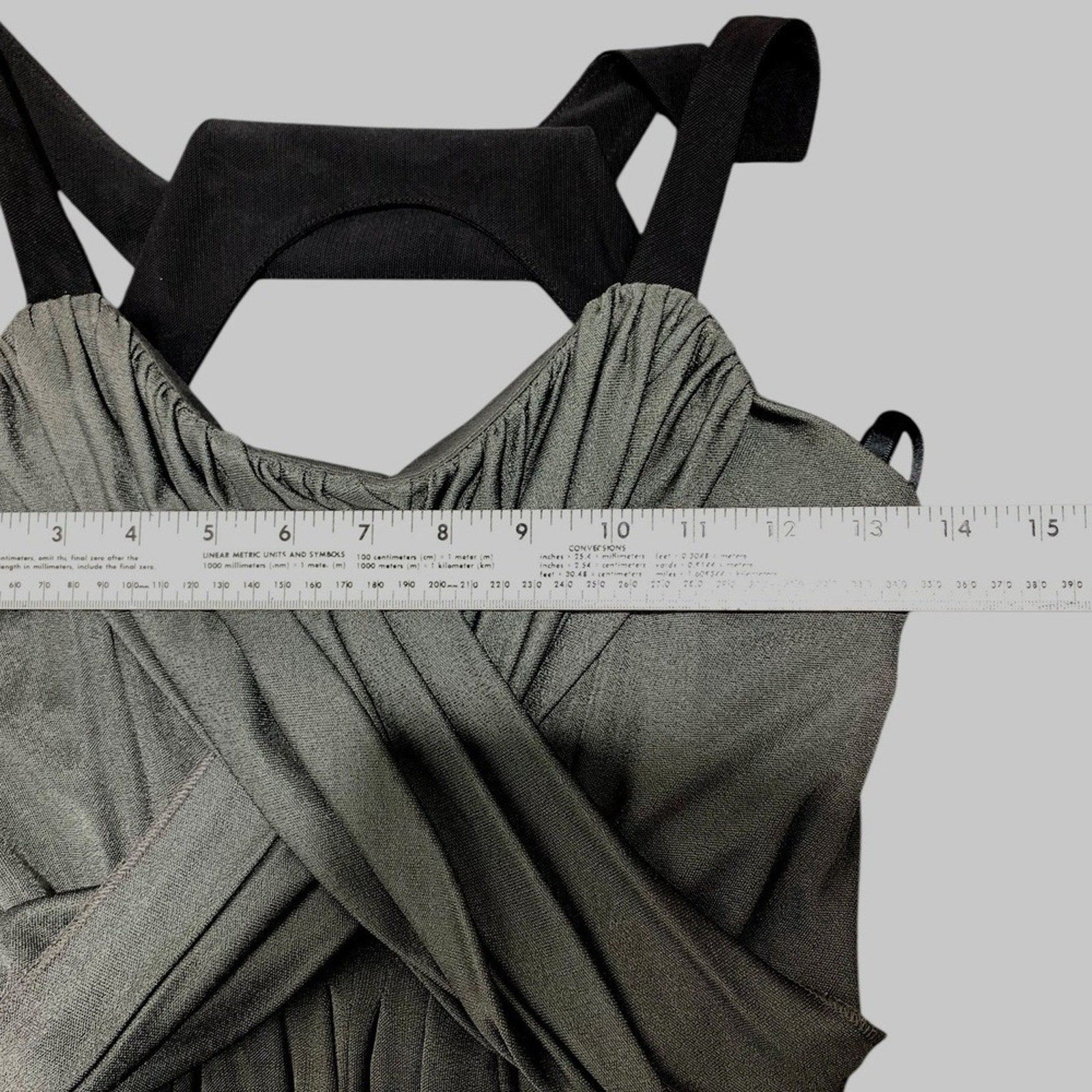 Rag and Bone Draped Mesh Strap Grey and Black Dress Women Size 6