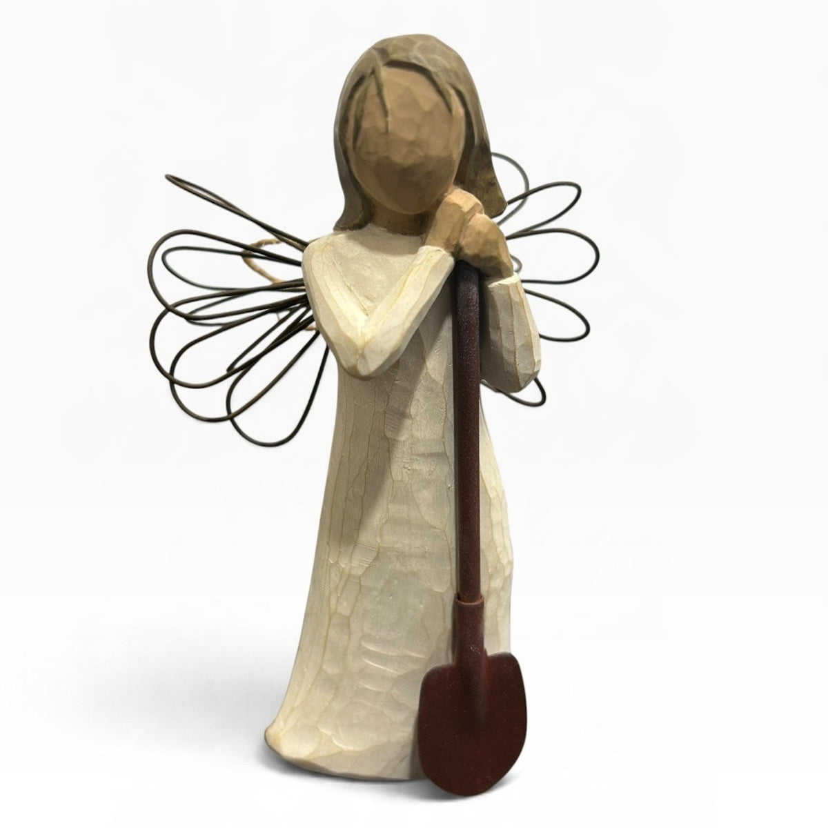 Willow Tree Angel of the Garden Ornament Susan Lordi Demdaco Shovel 2002 Box