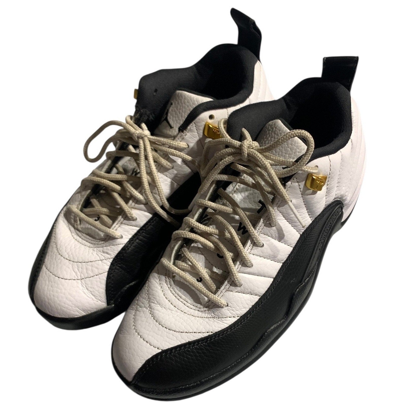 Jordan 12 Low Golf Taxi White Black Gold DH4120-100 Mens 7 Womens 8.5
