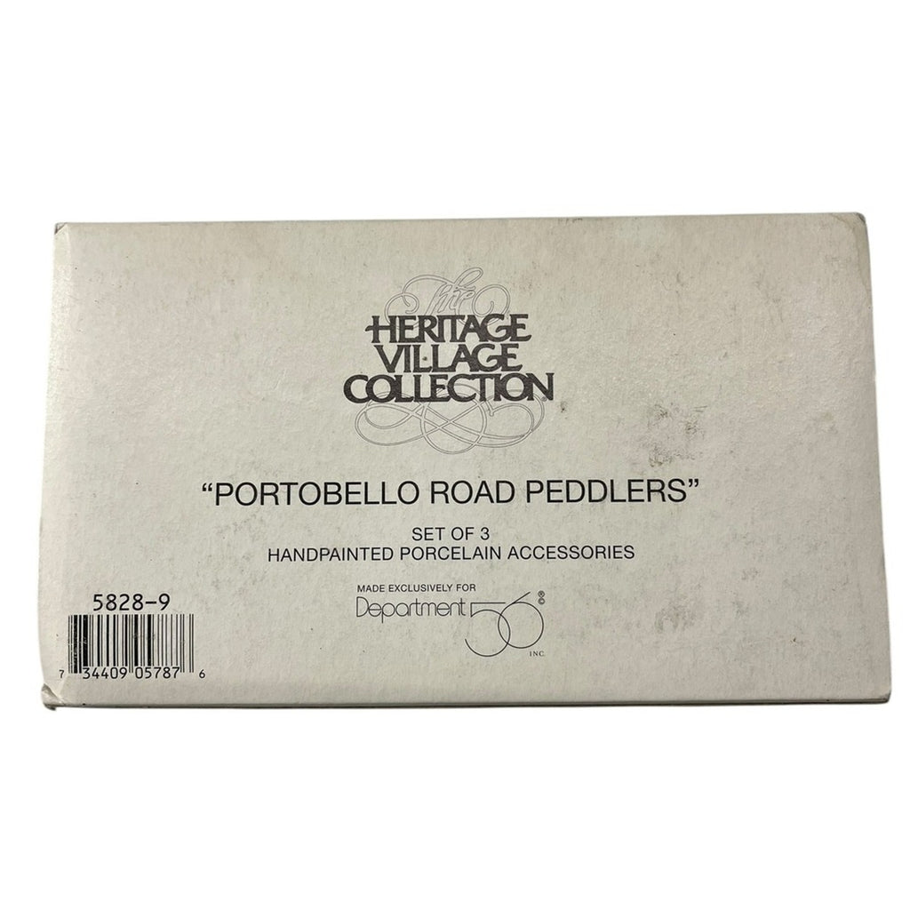 DEPARTMENT 56 Heritage Village Collection Portobello Road Peddlers Set of 3