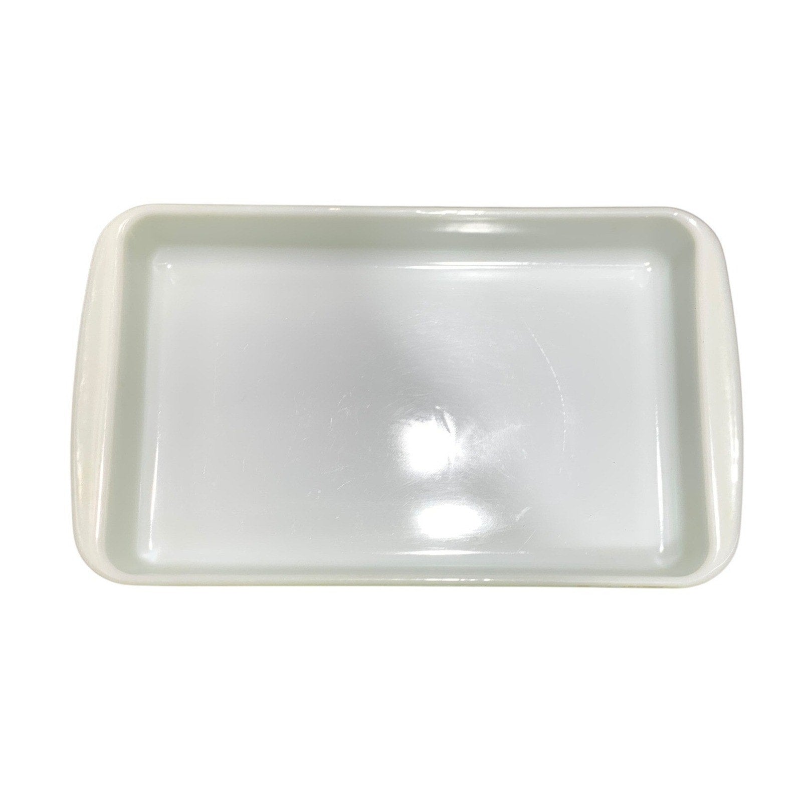 Vintage Pyrex 232 Lime Green Rectangular Refrigerator Dish MCM Ovenware USA