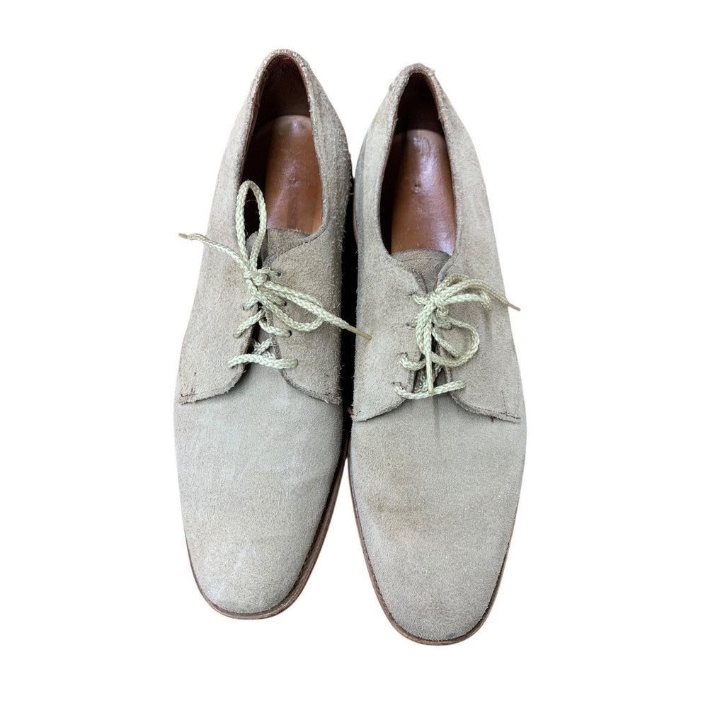 ALLEN EDMONDS MENS TAN BEIGE BOONE OXFORD SUEDE1 Size 10 RR