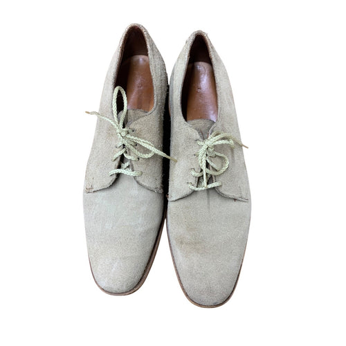 ALLEN EDMONDS MENS TAN BEIGE BOONE OXFORD SUEDE1 Size 10 RR