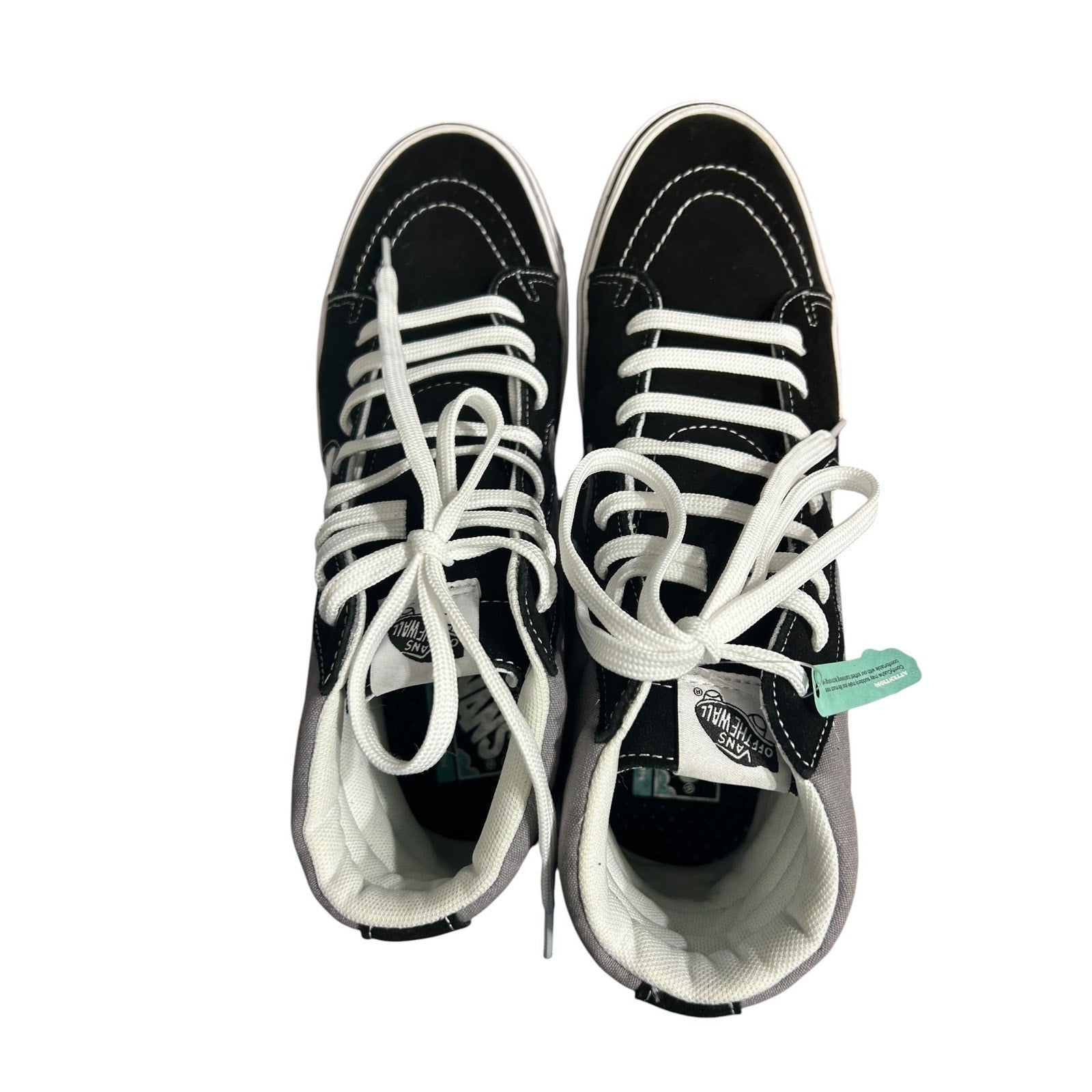 Vans Sk8-Hi ComfyCush 'Tape Mix Black Frost Gray Checkered High Top Mens 12