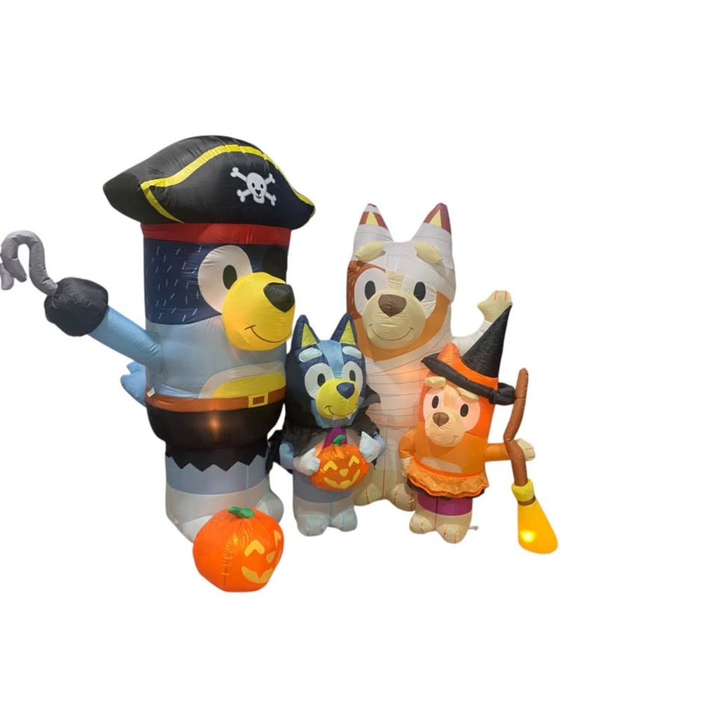 Bluey Halloween yard blow up lighted bluey family