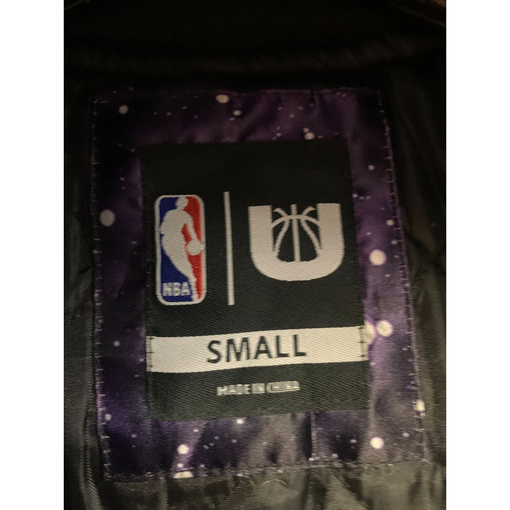LA LAKERS GALAXY NBA SPACE HOODIE JACKET Puffer SZ S