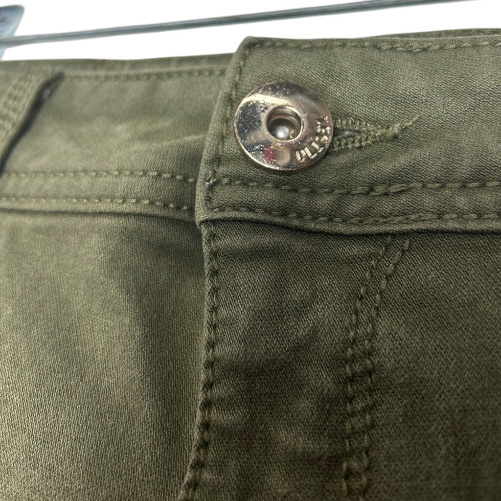 DL1961 Nina High Rise Skinny Pants Olive Green 4-Way Stretch Size 31 UTILITY MIN
