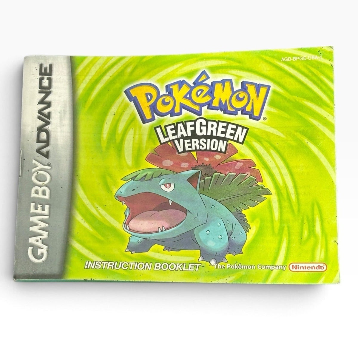 Nintendo Game Boy Advance Pokemon LeafGreen Version Manual Only AGB-BPGE-USA-1