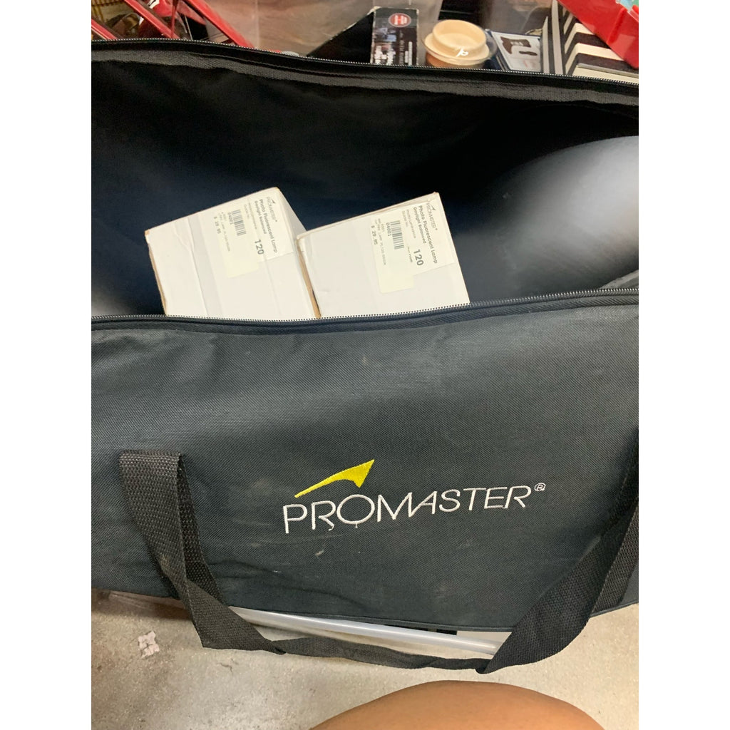 Promaster Lighting Lamps, light bulbs, tripods and bag