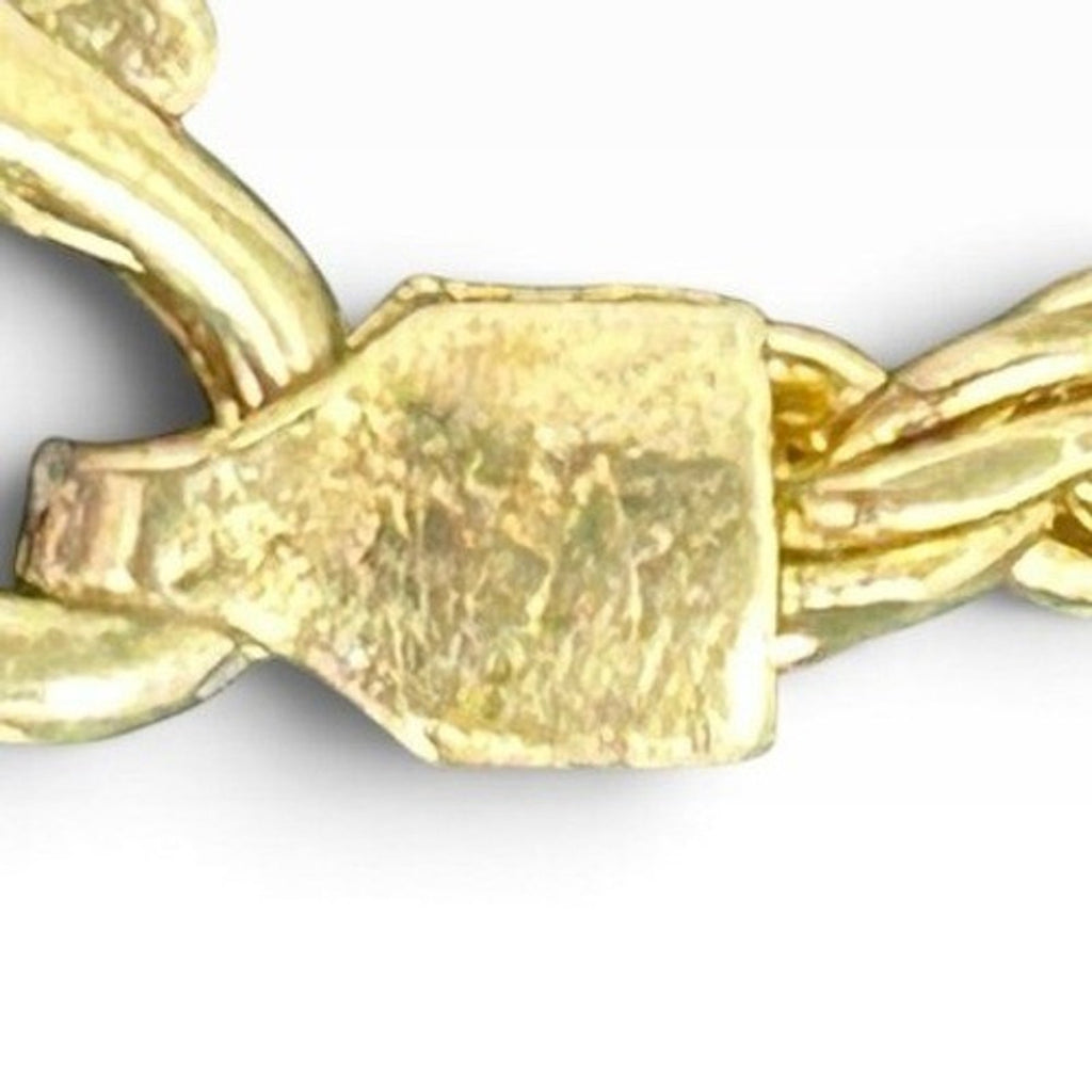 Italian 925 20g Sterling Silver Gold Tone Rope Chain Necklace 22" Fine Luxury