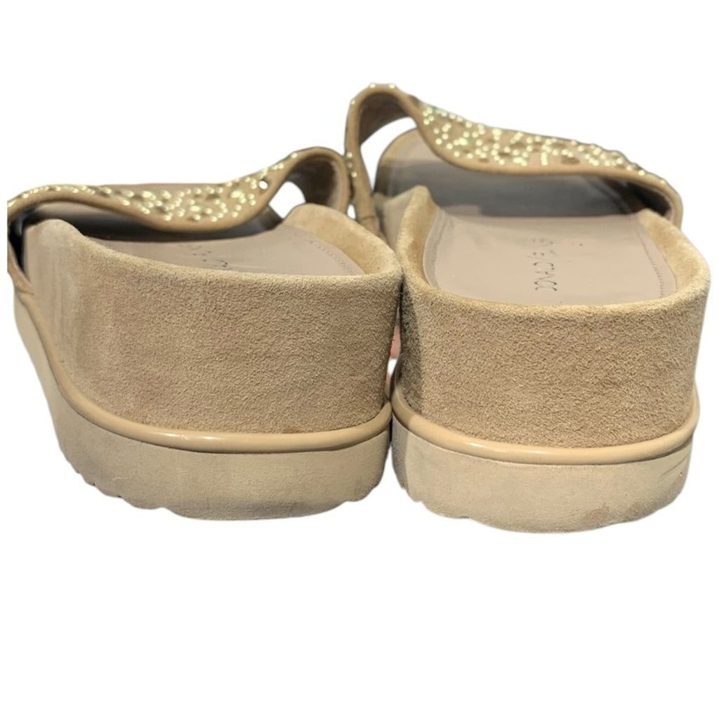 Donald J. Pliner Cava Suede Studded Slide SZ 9