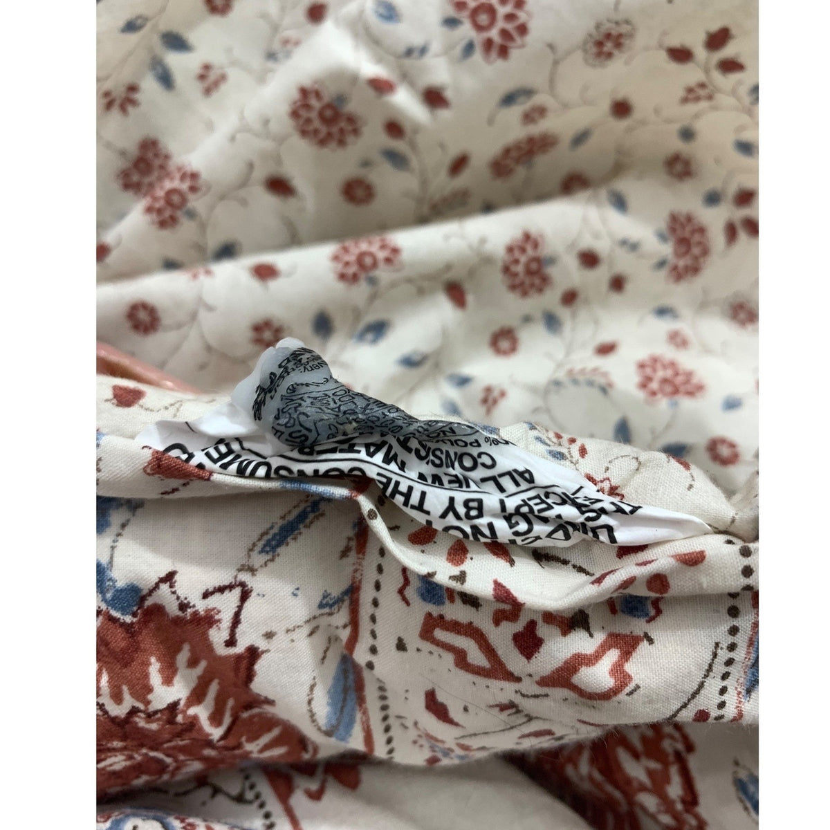 Ralph Lauren Home Katie Full Queen Comforter Set Cream Red Paisley Patchwork