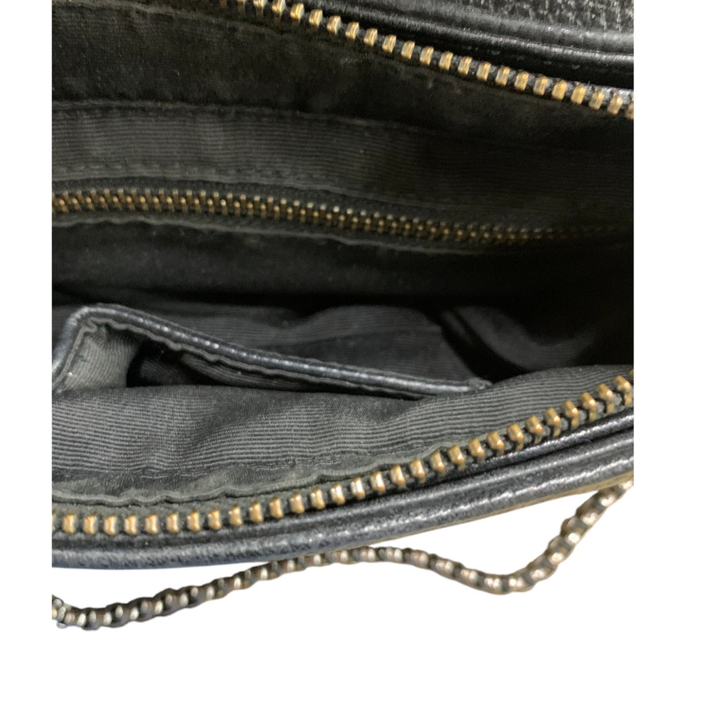 Dylan Kain Leather with Metal Chain Crossbody