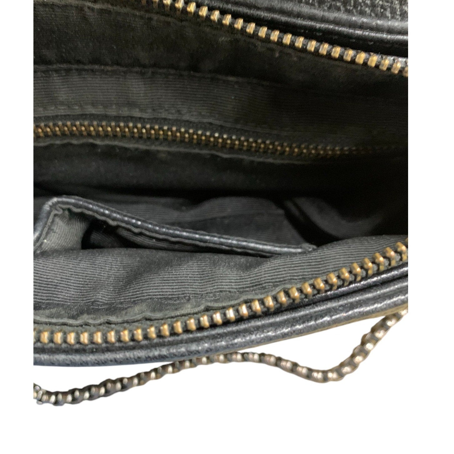 Dylan Kain Leather with Metal Chain Crossbody