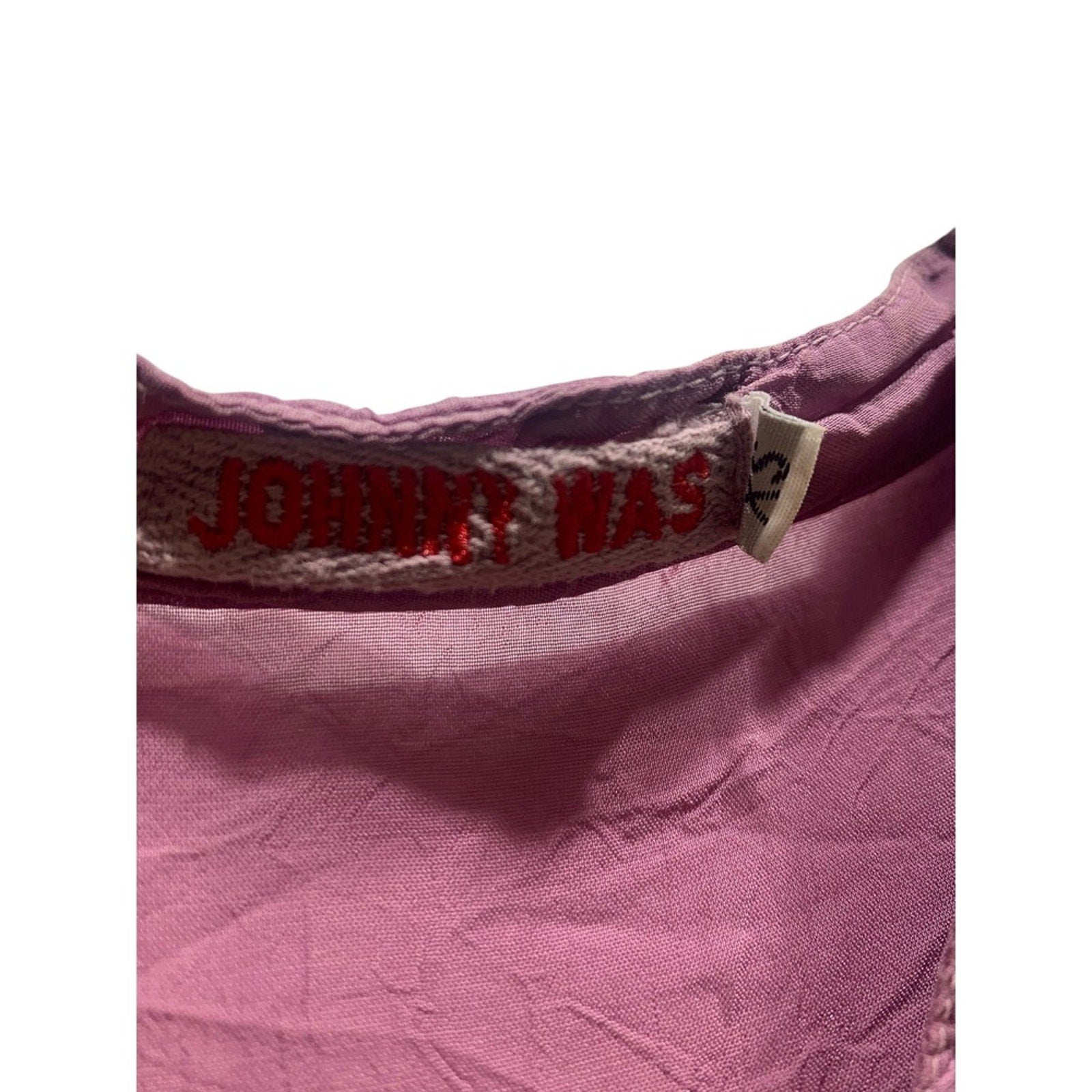 Johnny Was Embroidered Tunic Top S Small Floral Bohemian Blouse Pullover