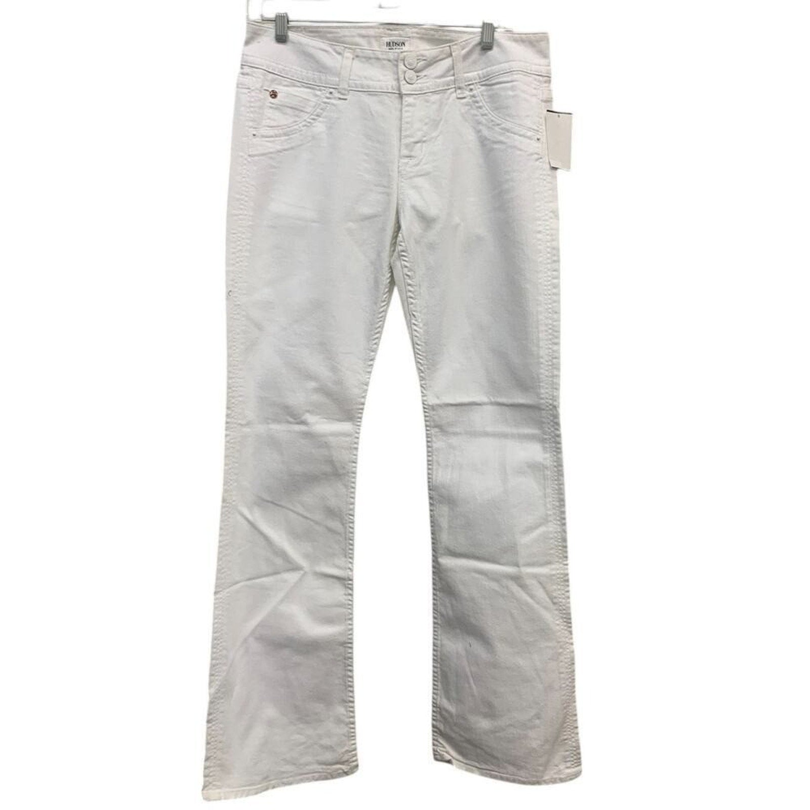 NWT HUDSON Signature Bootcut White SZ 29 Wide Leg