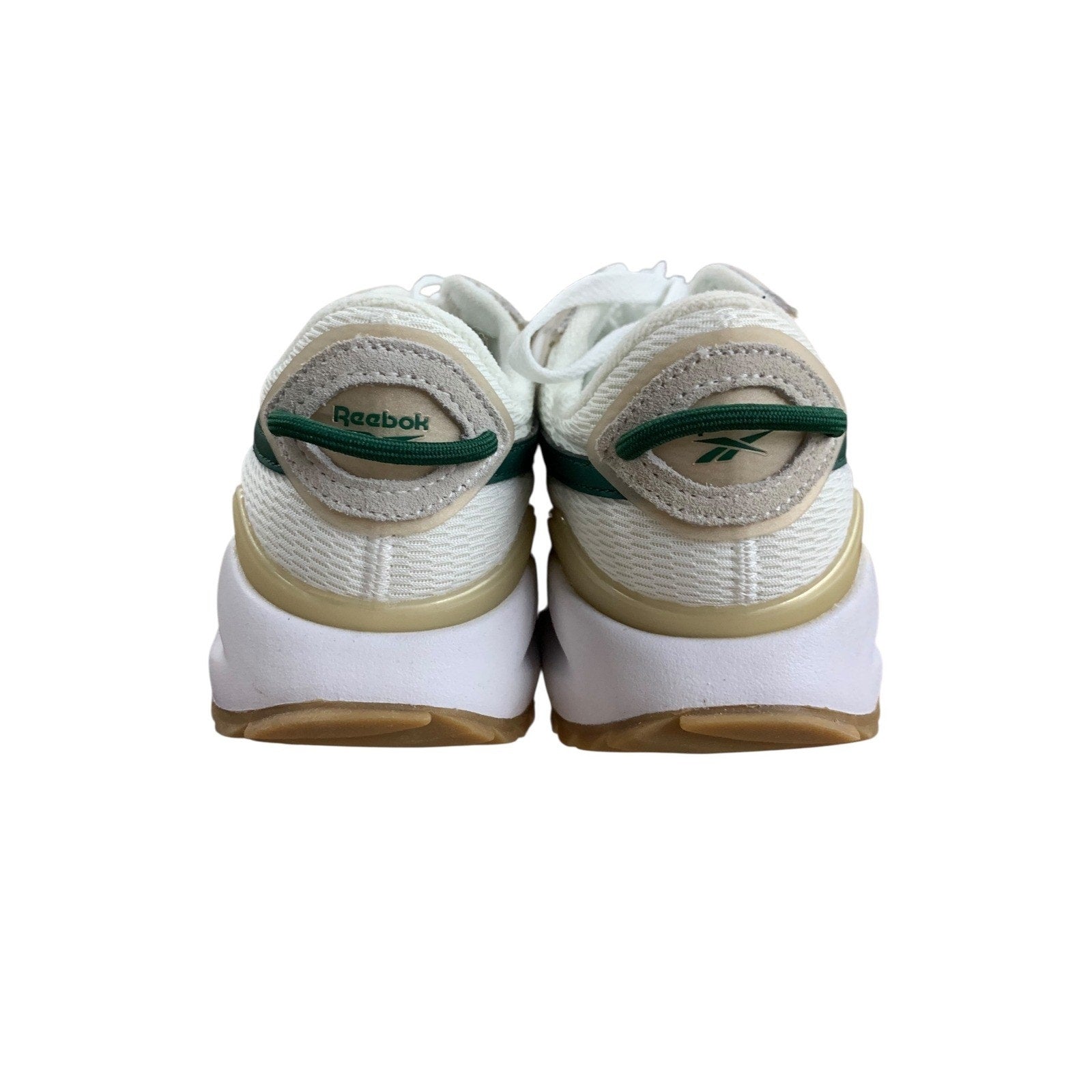 Reebok Galaxy 16 Mens Size 7.5 White Green Running Walking Casual Sneakers