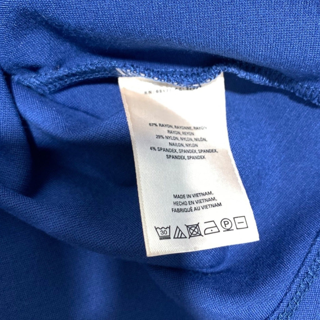 Maeve Anthropologie Royal Blue Ponte Knit A-Line Midi Skirt Size 12 High Waist
