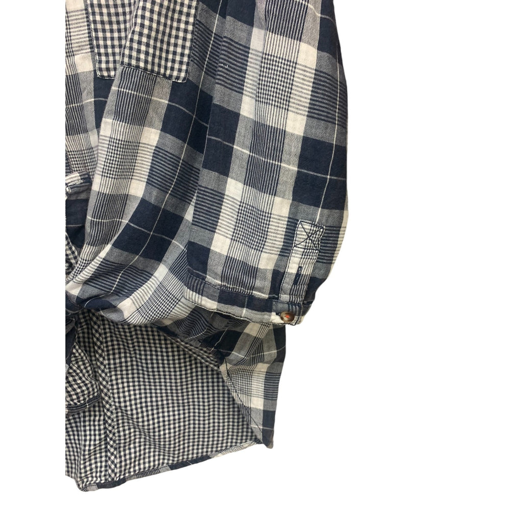 Anthropologie Pilcro Plaid Boyfriend Button Down Shirt SZ XS/S