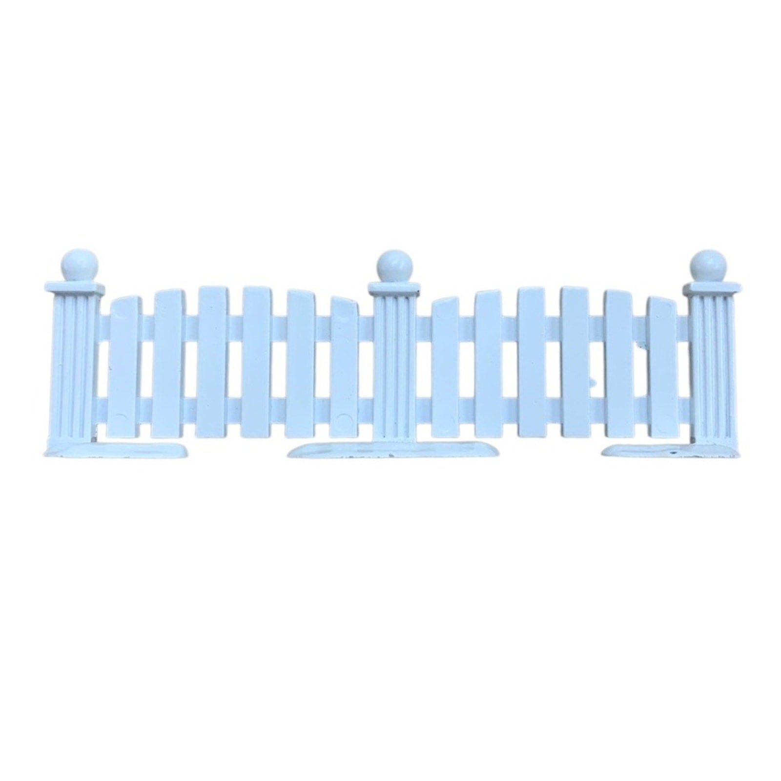 Dept 56 White Picket Fence Section Dollhouse Miniature Garden Accessory set of 8