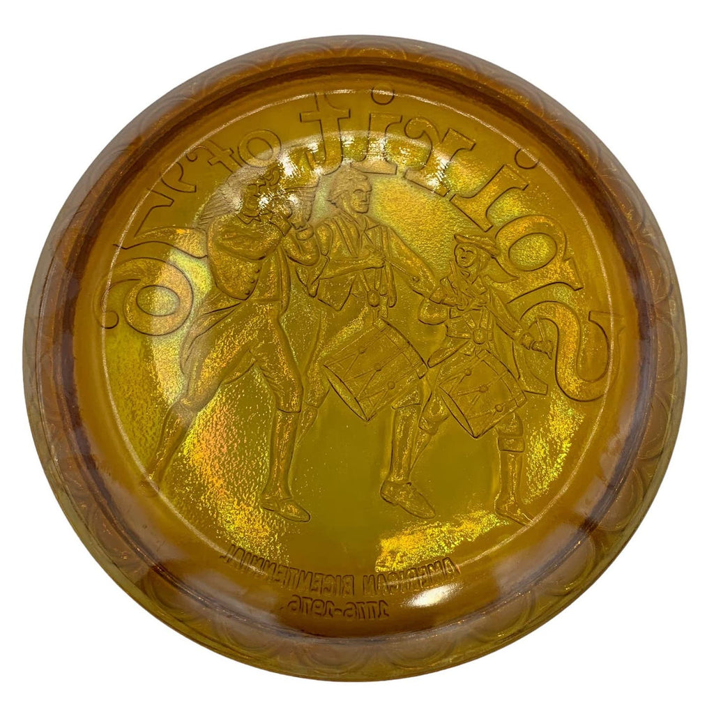 Indiana Glass Co. 1776-1976 Commemorative Plate SPIRIT OF '76 Fife & Drum