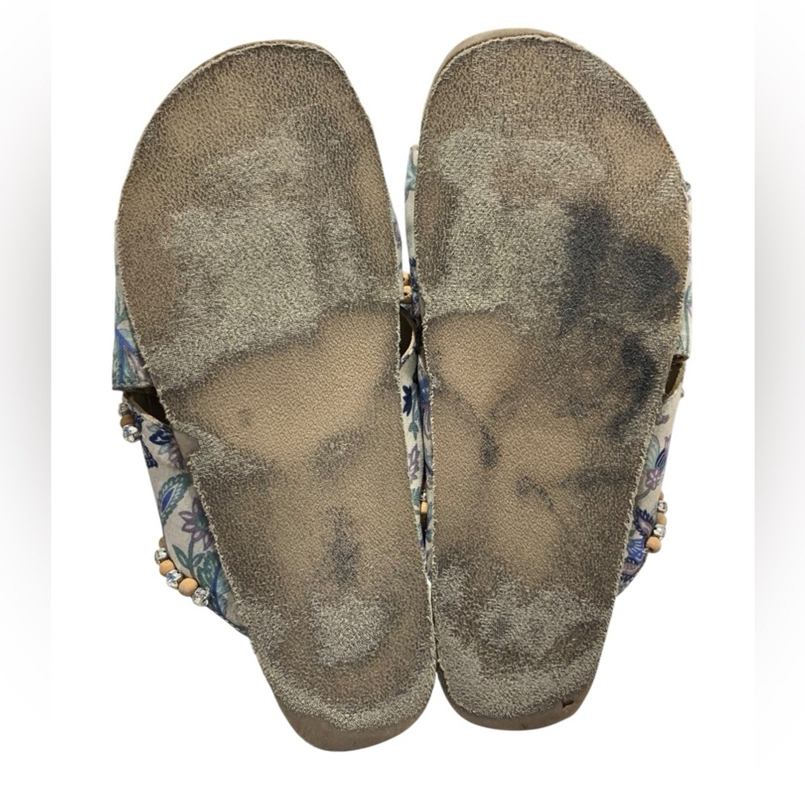 Anthropologie Marnie Embellish Slide Sandal 38 Eur 7.5-8 US