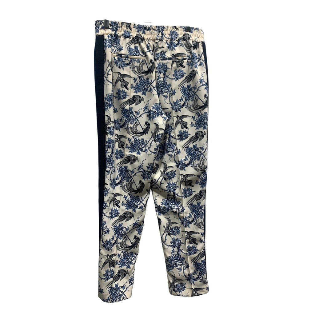 Scotch & Soda Maison Scotch Blue Floral Bird Print Jogger Trousers Size M