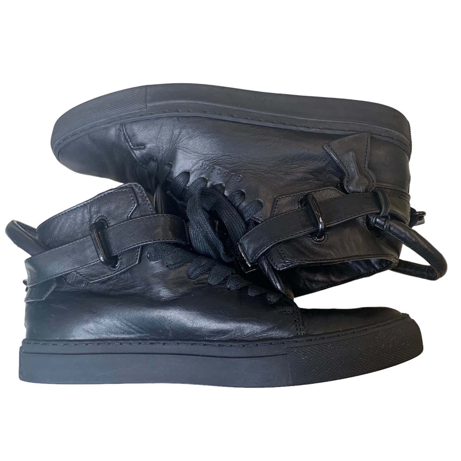 BUSCEMI Men's Sneaker Leather in Black SZ 7