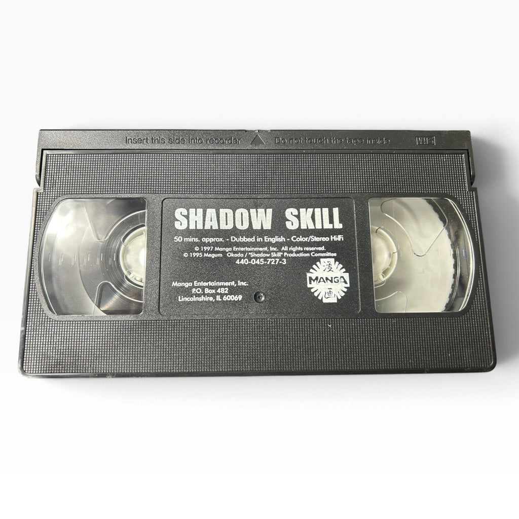 Shadow Skill Part 1 & 2 VHS Manga Entertainment Anime 1997 English Dub Vintage