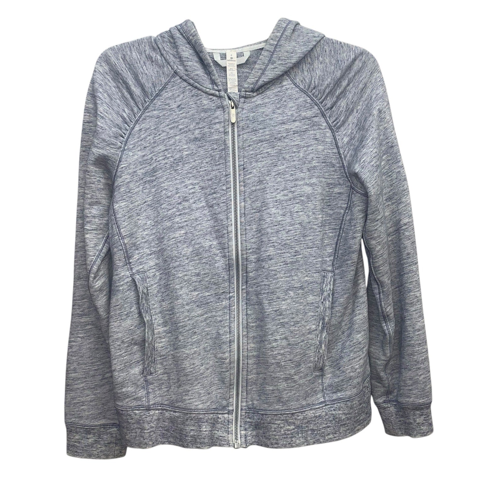 Lululemon Cool & Collected Jacket Heathered Space Dyed Nimbus sz 8