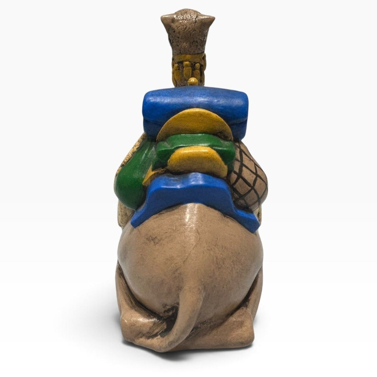 Vintage 1970s Holland Mold Hand Painted Ceramic Seated Nativity Camel 6 Inch
