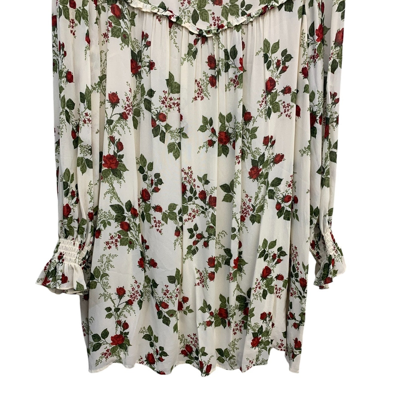 REFORMATION Jourdan Dress Ivory/Floral SZ Small BabyDoll