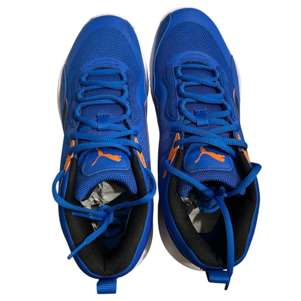 Puma Court Rider Chaos Mens Basketball Shoes Blue Orange 377572-09 Size 7