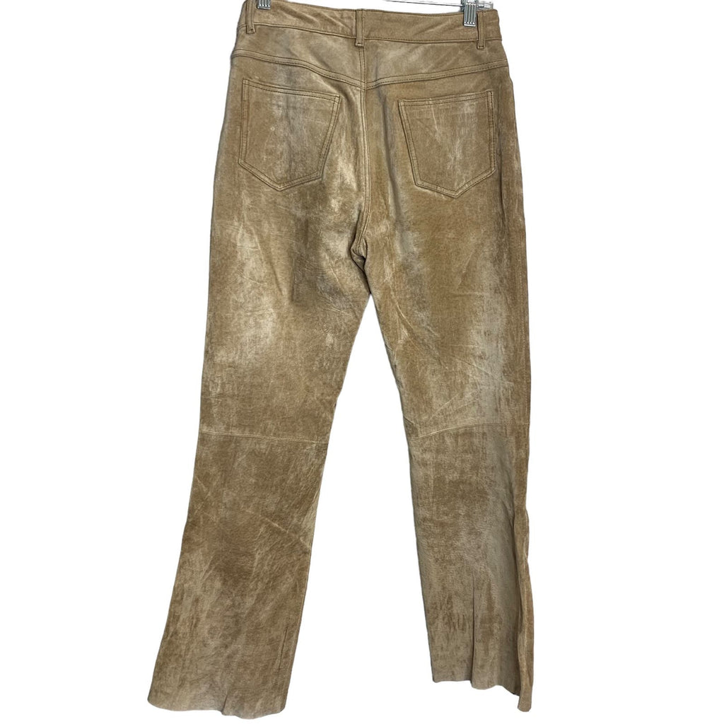 90's Jou Jou Skins 100%  Suede Leather Pants SZ 7/8