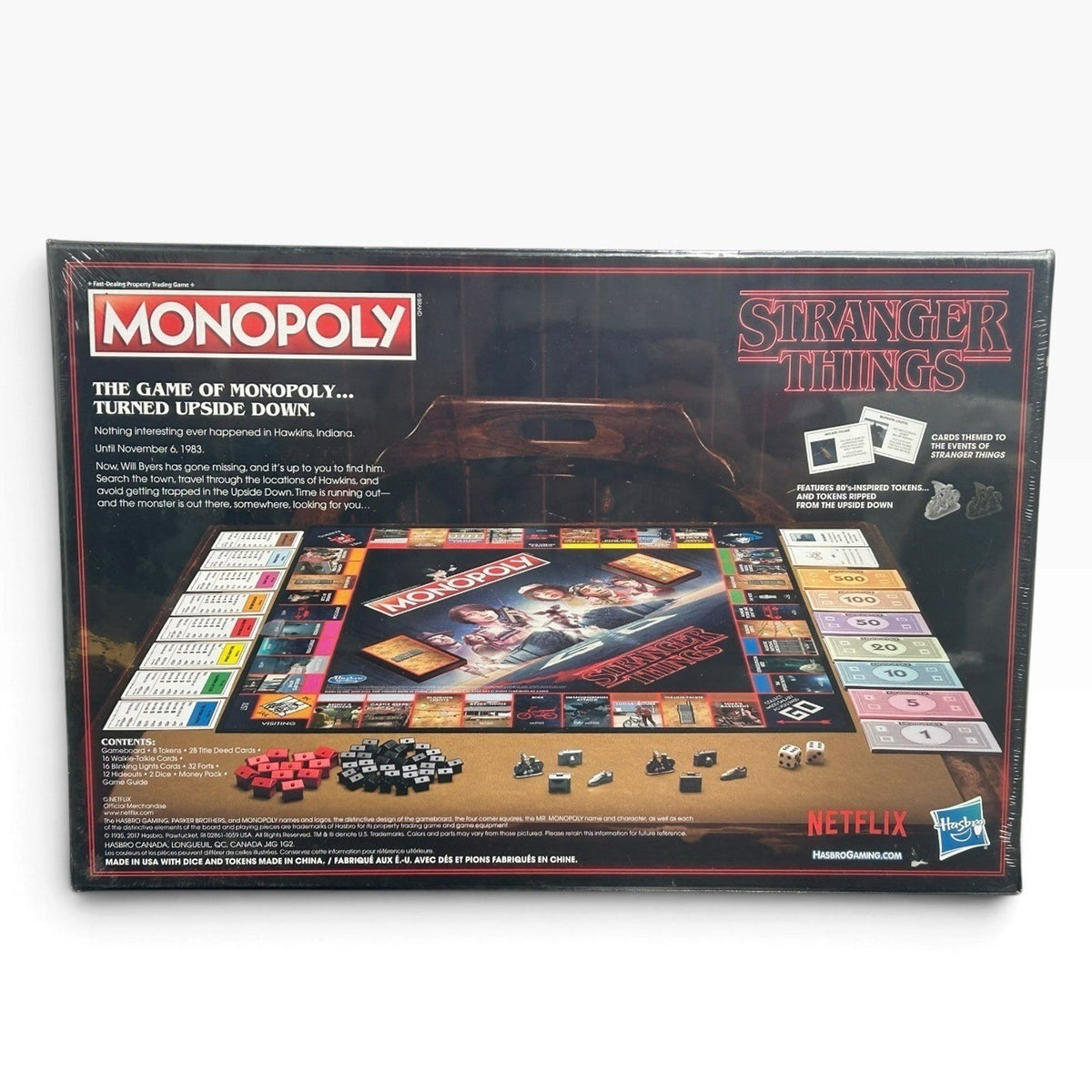 Sealed Hasbro Monopoly Stranger Things Edition Board Game Netflix C4550 New Fun