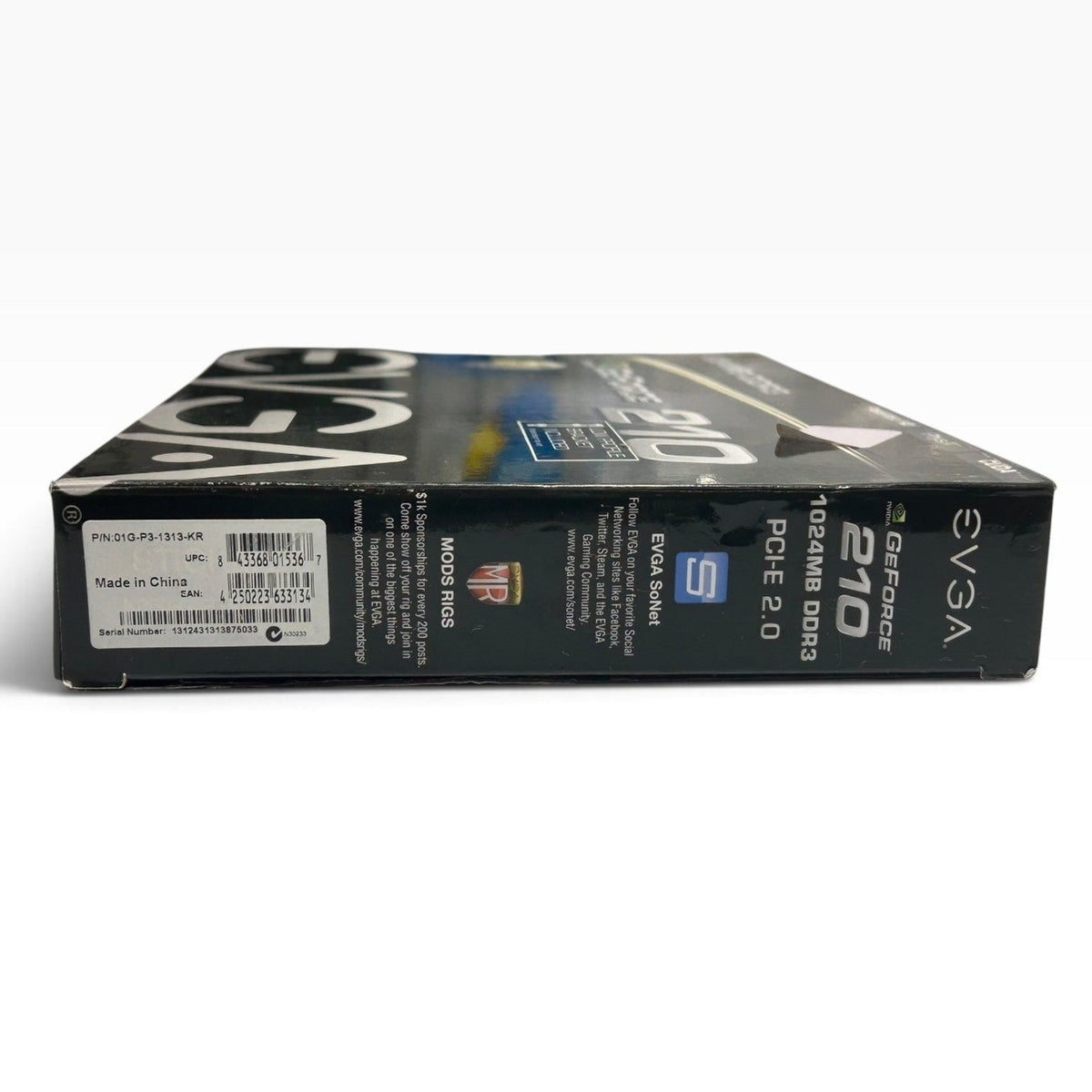 EVGA GeForce 210 1024MB DDR3 PCI-E 2.0 Graphics Card 01G-P3-1313-KR Low Profile