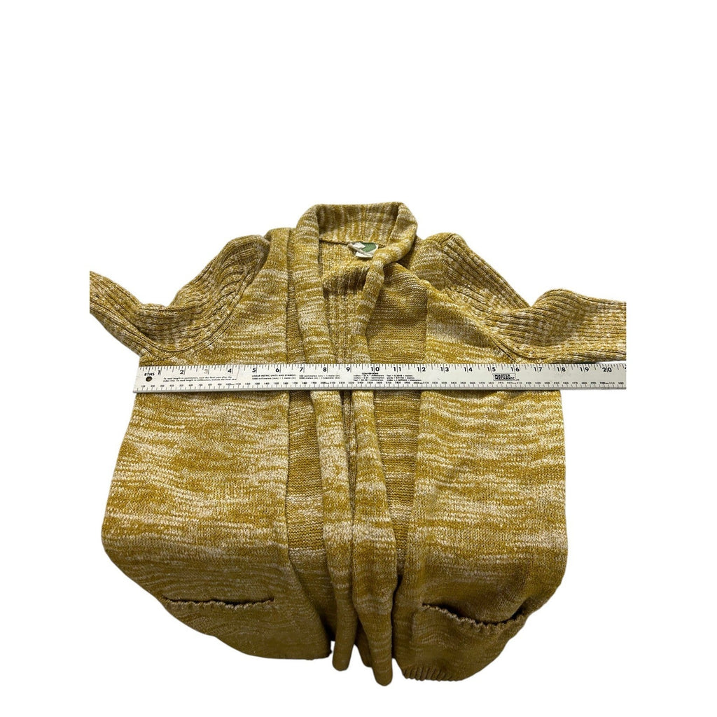 Anthropologie Marled Abigail Duster Cardigan Mustard Yellow S