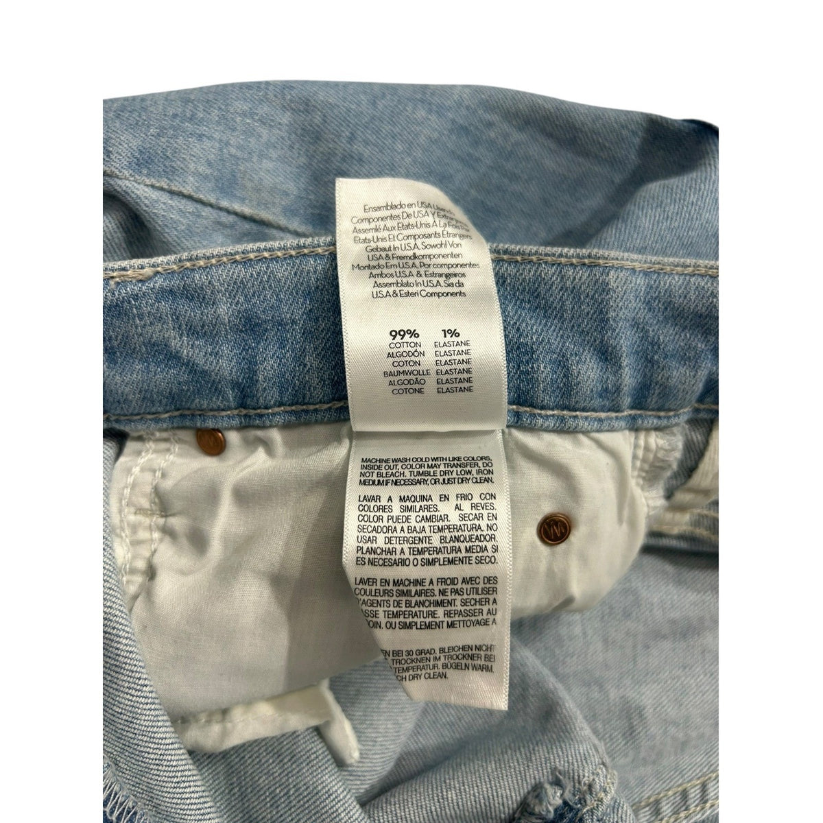 MOTHER High Waisted Tunnel Vision Sneak Jeans Sippin Sweet Tea Light Wash 29
