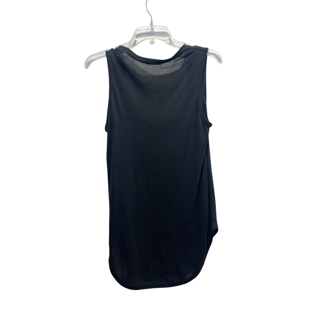 ATM Anthony Thomas Melillo Black 100% Modal Scoop Neck Tank Top Womens Size M