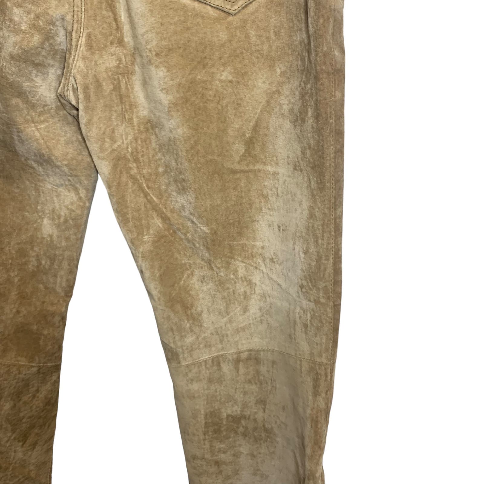 90's Jou Jou Skins 100%  Suede Leather Pants SZ 7/8