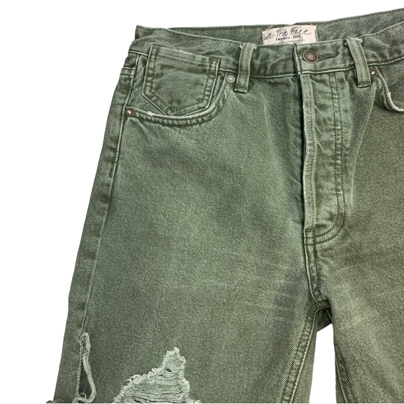 Free People x We The Free Sequoia Distressed Shorts SZ 25