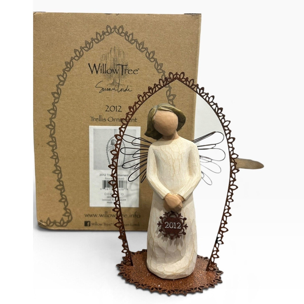 Willow Tree 2012 Trellis Ornament Susan Lordi DEMDACO Angel Figurine 26440