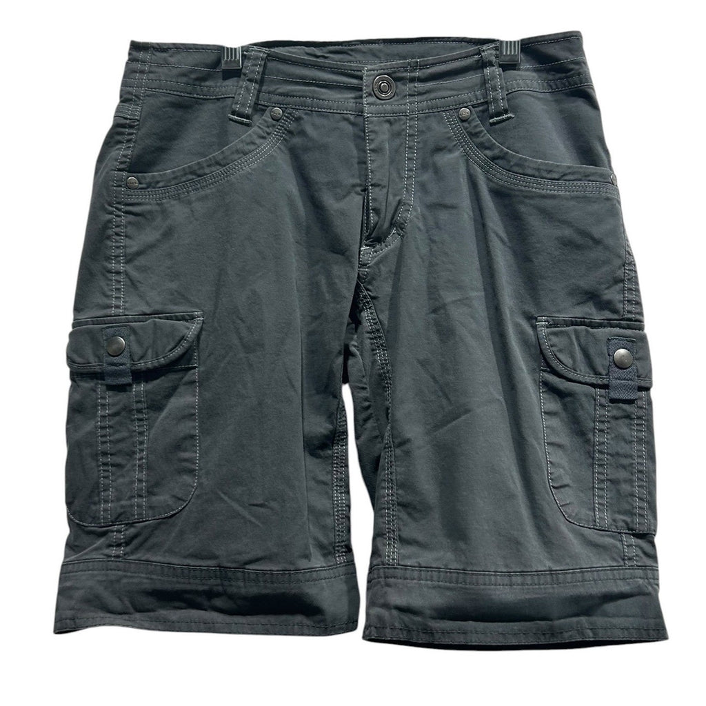 Kuhl Womens Cargo Shorts Gray Size 2 Hiking Outdoor Utility Gorpcore Tactical