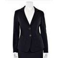 NWT St. John Caviar Black Blazer 2 Button Women's SZ 6