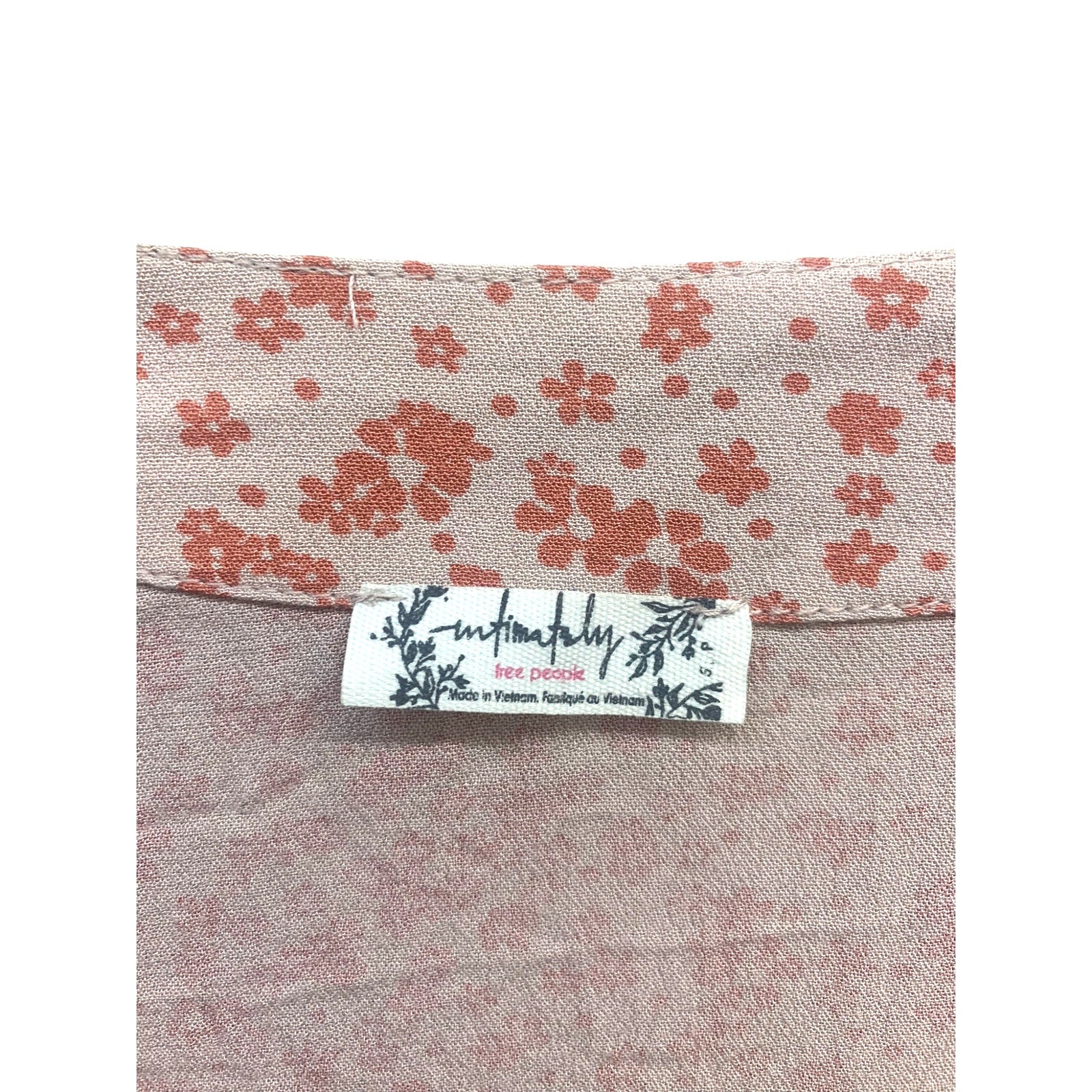 Free People Ditsy Floral Bodysuit SZ small