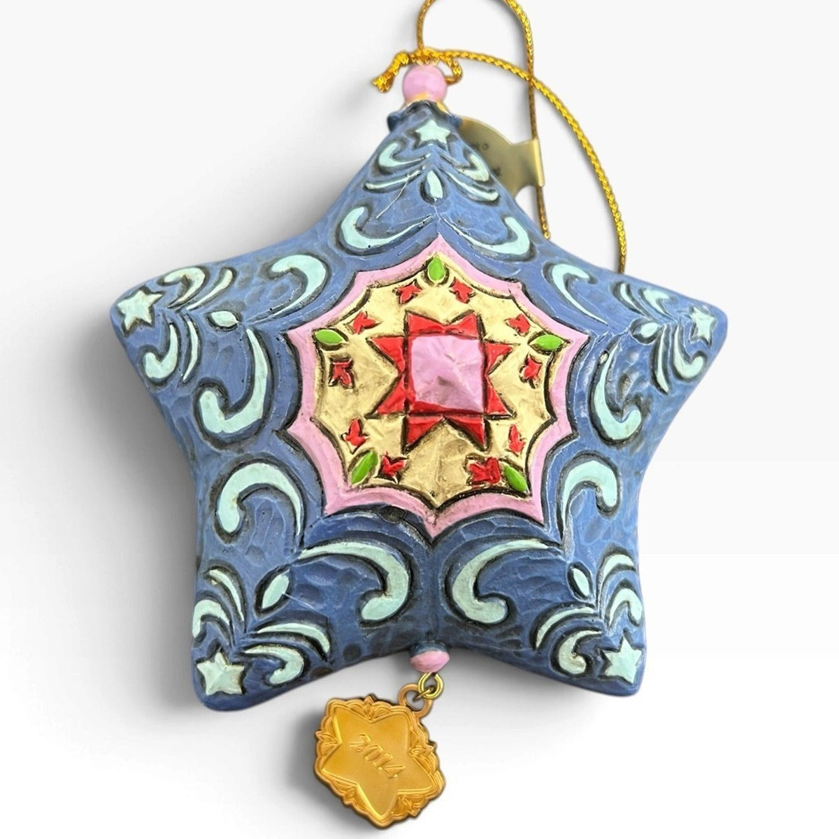 Jim Shore Heartwood Creek 2014 Annual Ornament Starring Santa Star Diorama
