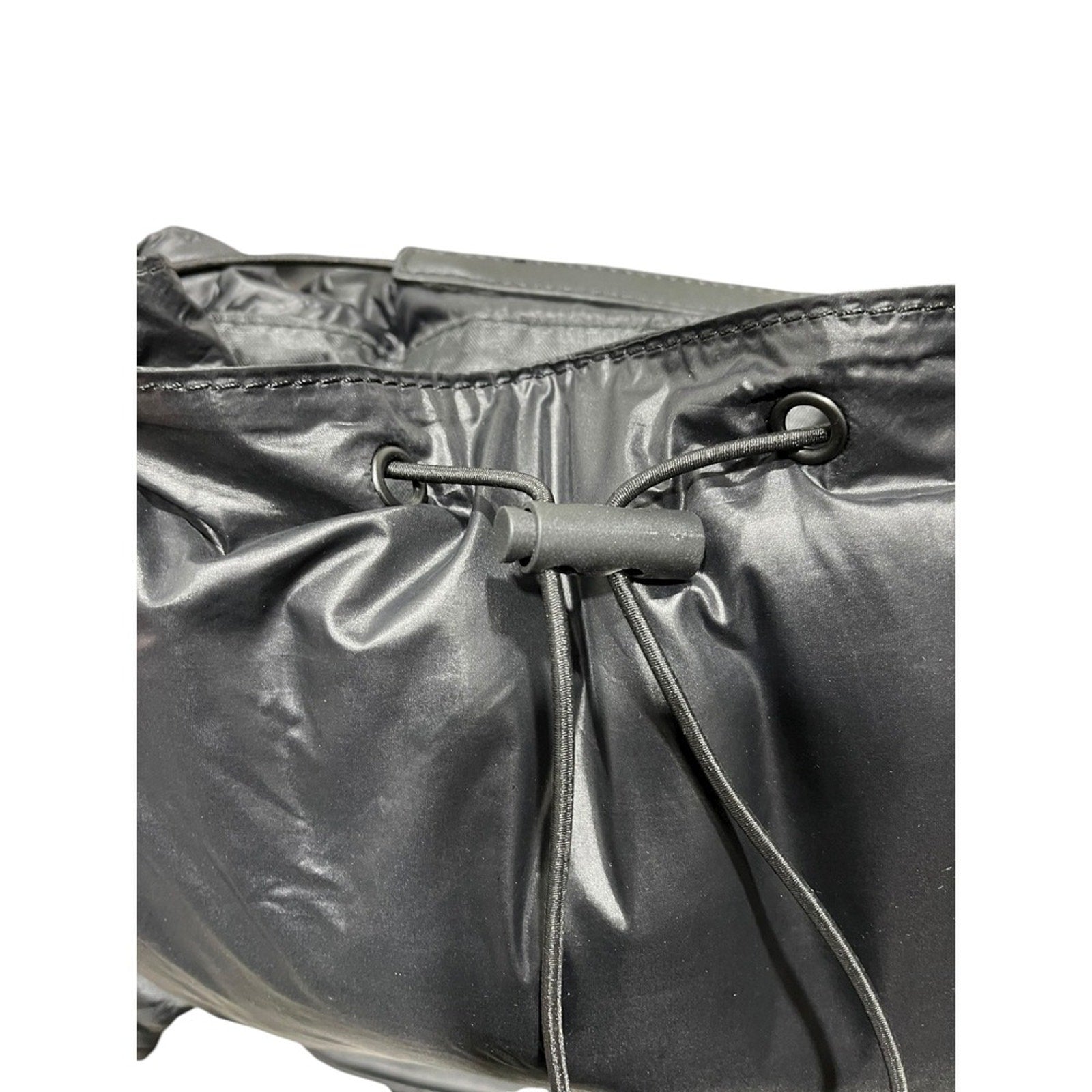 Joan & David Puffy Backpack Puffer Leather Trim Flap Backpack Bag Women's